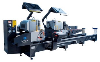 Тяжелый двухголовый торцовочный станок APEX Alucraft AL 600